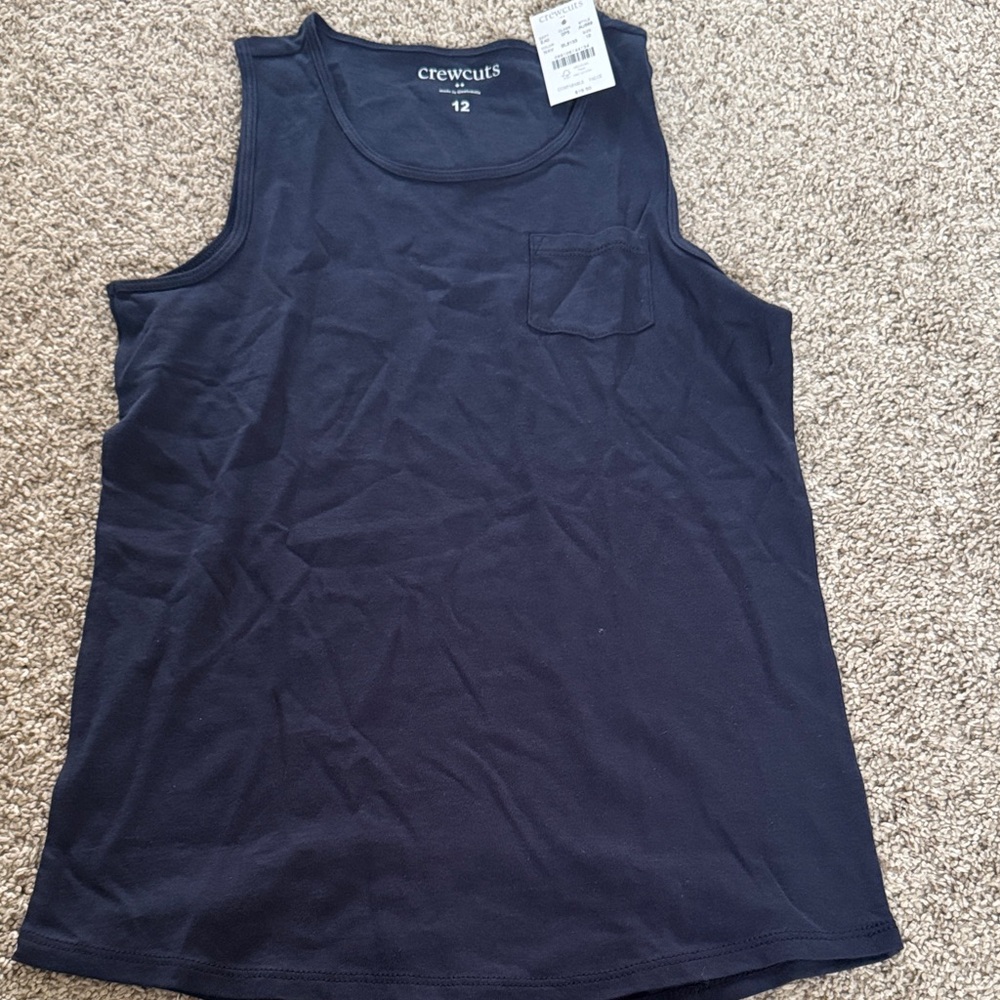 Crewcuts Dark Blue Sleeveless Top